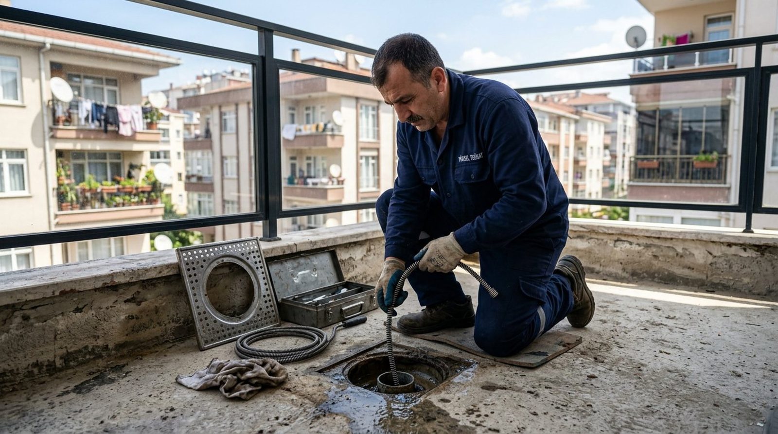 Balkon Gideri Açma servis hazırlığı