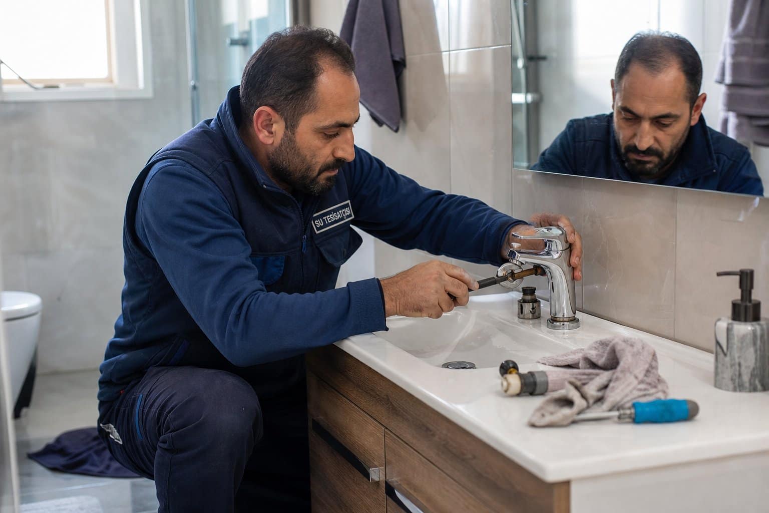 Musluk ve Batarya Tamiri servis hazırlığı